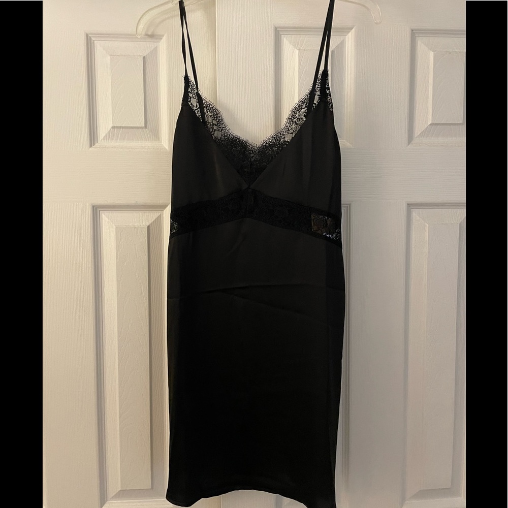 Forever 21 Black Slip Dress - L - NWT